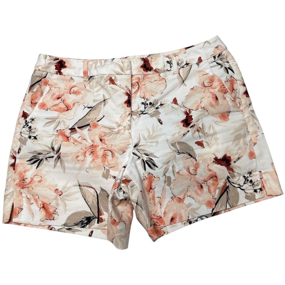 White house Black Market 5” Shorts Floral size 4